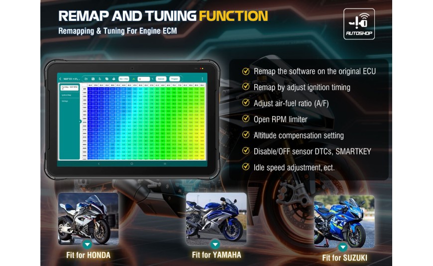 LIST OF MOTORCYCLES SUPPORTED FOR REMAP & TUNING FUNCTION BY THE SMARTFI ECO DEVICE LIST OF MOTORCYCLES SUPPORTED FOR REMAP & TUNING FUNCTION BY THE SMARTFI ECO DEVICE